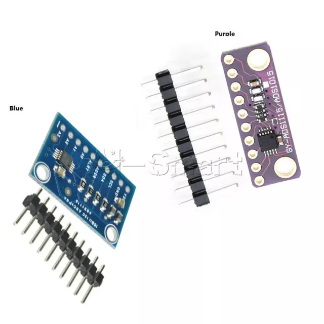 ADS1115 16 Bit 4 Channel I2C ADC Module with Pro Gain Amplifier for Arduino Rpi