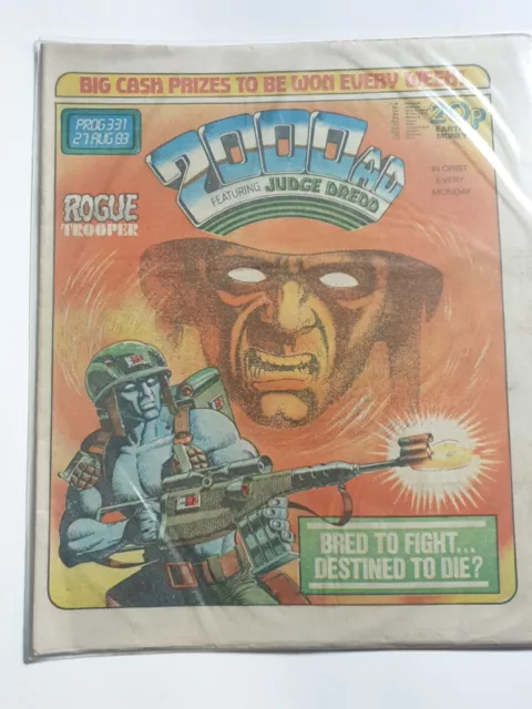 2000AD Prog 331 comic - Nice VG/FN clean - 27 August 1983 Rogue Trooper Cover