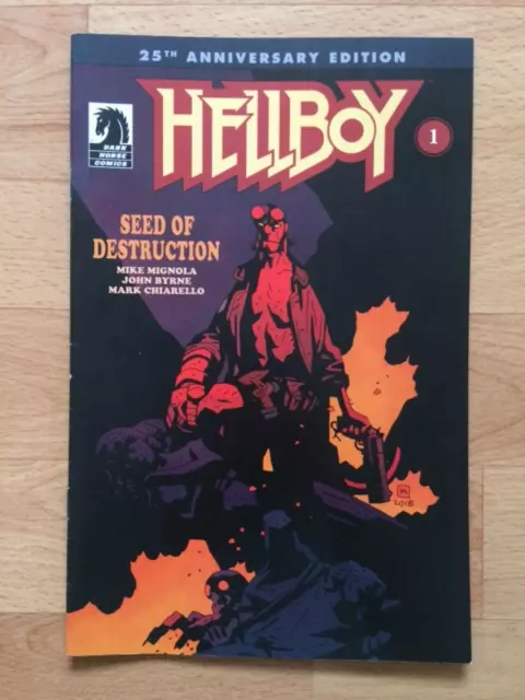 Hellboy Seed Of Destruction # 1 - 25th Anniversary Edition  Mike Mignola