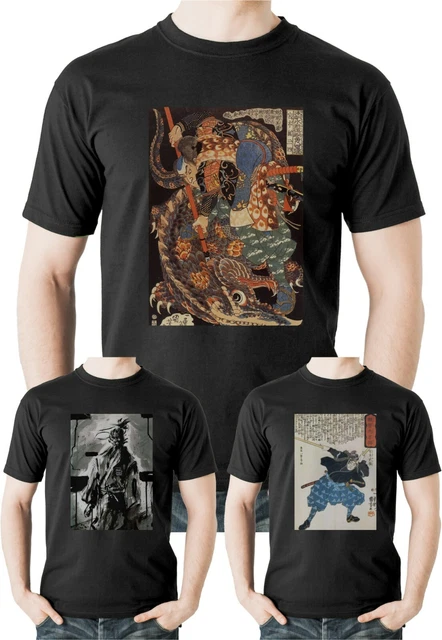 Miyamoto Musashi T-Shirt Japanese Samurai Warrior Martial Arts Japan Top