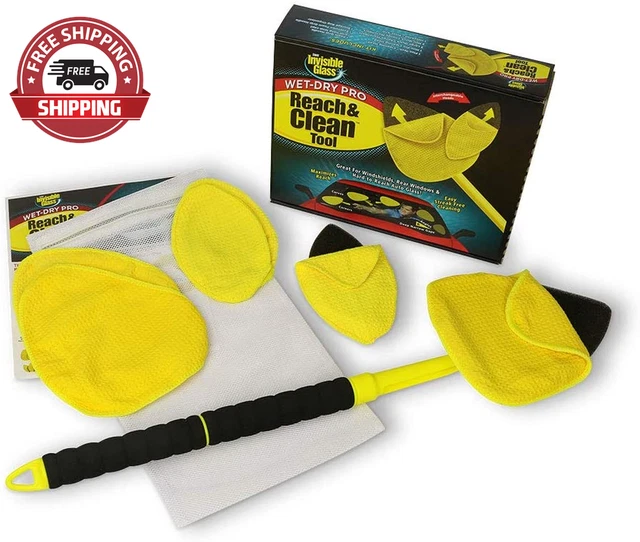Invisible Glass 95164 Reach and Clean Tool Wet-Dry Pro Window and Windshield Wan
