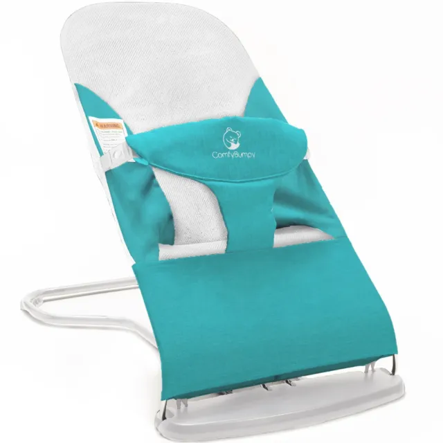 ComfyBumpy 3-Position Adjustable Ergonomic Baby Bouncer w/ Carrying Case NEW