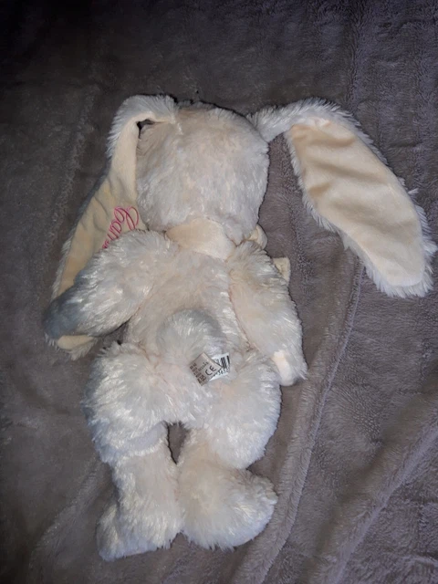 Peluche doudou lapin écru  longues oreilles 40cm Bukowski Ttbe brodé Camille 6