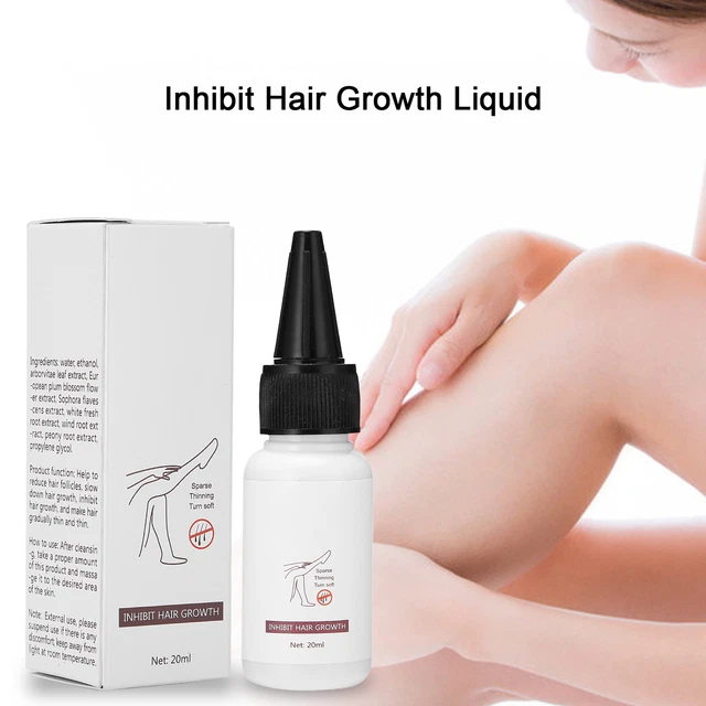 LIDORIA Inhibe el Crecimiento del Cabello Líquido Indoloro Crecimiento del Cabello Inhibidor GSA