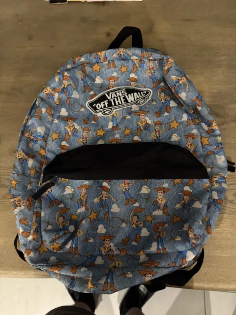 VANS DISNEY COLLABORATION Toy Story Woody Backpack Bag Pixar School VGC 44.99 PicClick UK