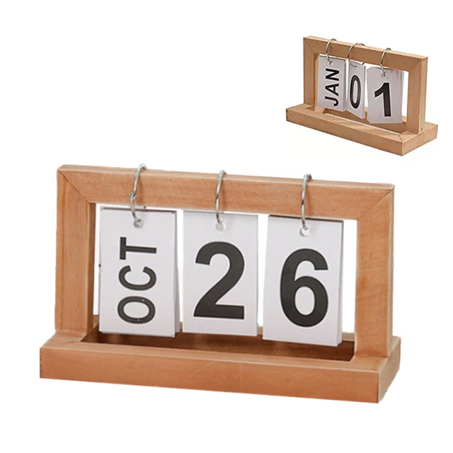 Wohnkultur Tischkalender Aus Holz Schreibtischkalender Dekorationen