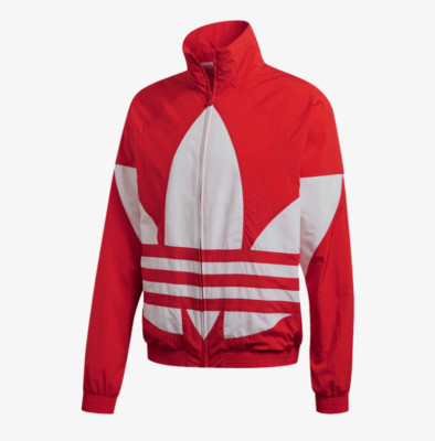 VINTAGE ADIDAS RED white and blue track 