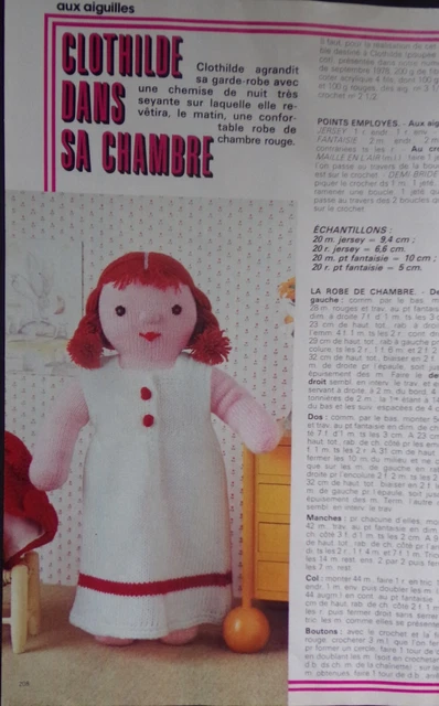 Patron De Couture MODES ET TRAVAUX Mars 1977 - Vêtements De Poupée, Non Découpé