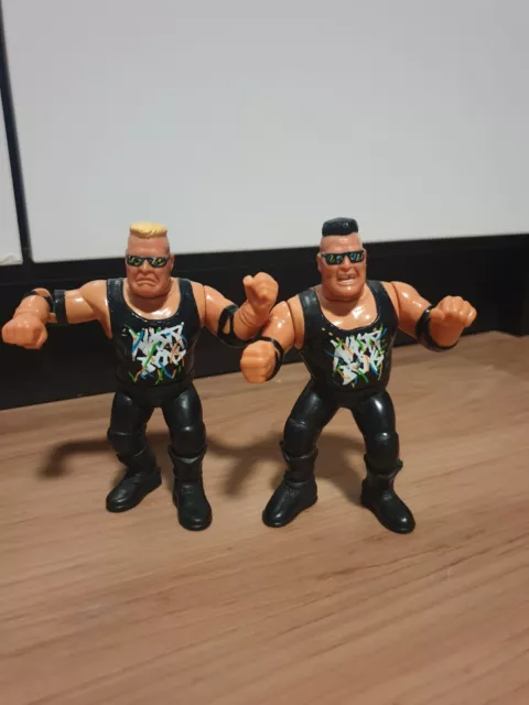 WWF WWE WCW Wrestling Hasbro Nasty Boys Brian Knobbs & Jerry Sags