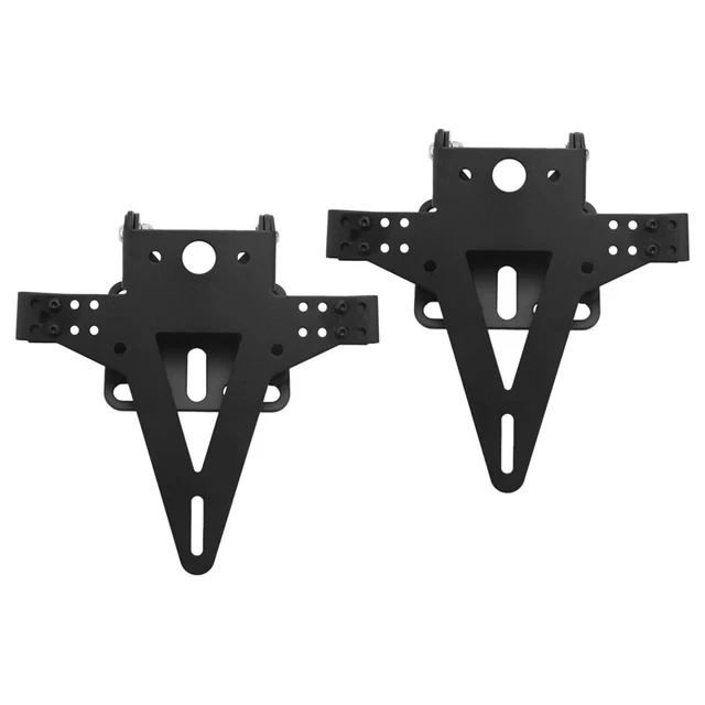 2X Motorcycle Adjustable Angle License Number Plate Frame Holder Bracket forJ5Y6