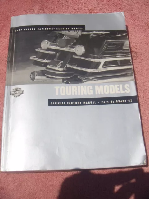 2002 Harley Davidson TOURING MODELS Service Shop Repair Workshop Manual 2002