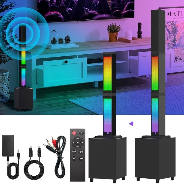 45W BLUETOOTH SPEAKERS Bass TV Sound Bar Home Theater Subwoofer PC ...