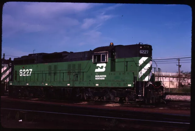Original Rail Slide - BN Burlington Northern 6227 Denver CO 9-6-1982
