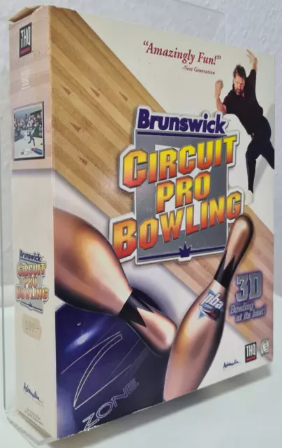 Brunswick Circuit Pro Bowling IBM PC Spiel US Big Box Flipcover Adrenalin 1998