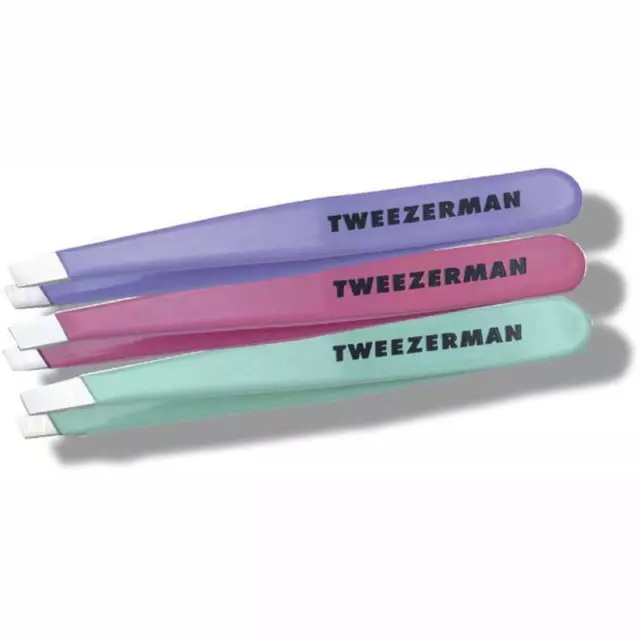 Tweezerman - Mini Slant Tweezers PICK COLOUR Stainless Steel Travel Size