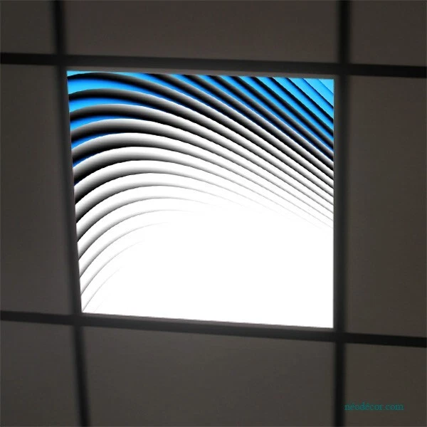 Panneau Décoratif LED Imprimé – Ciel Arbres 794, 120x180 Cm, Plexiglas 2mm (neuf)