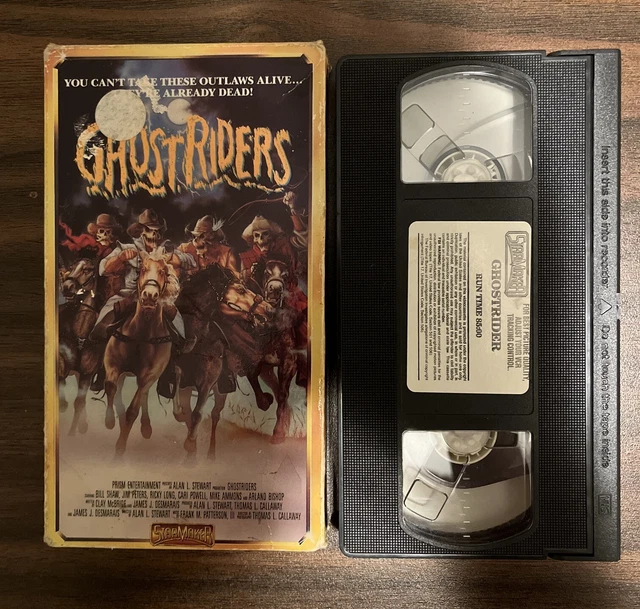 Ghost Rider Vhs GHOST RIDERS VHS Bill Shaw Jim Peters Horror RARE HTF StarMaker 1987 ...