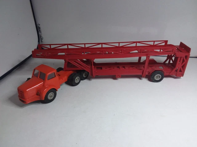 Norev 1/43 – Tracteur TBO15 + Remorque Porte-voitures, Plastique, Occasion