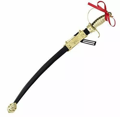 Dress-Up-America Pirate Sword - Ornate Gold Toy Sword and Sheath