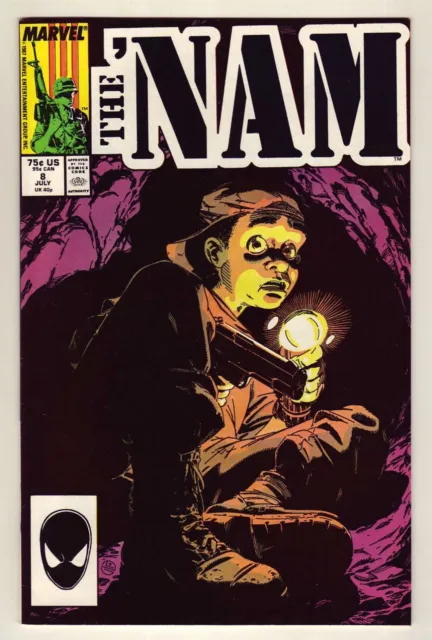 The 'Nam #8 - July 1986 Marvel - Vietnam war - 1st app. Tunnel Rat - NM (9.4)
