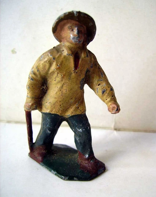FIGURINE BF EN Plomb Creux = Soldat Francais Porte Drapeau Ww1 EUR 20,00 - FR