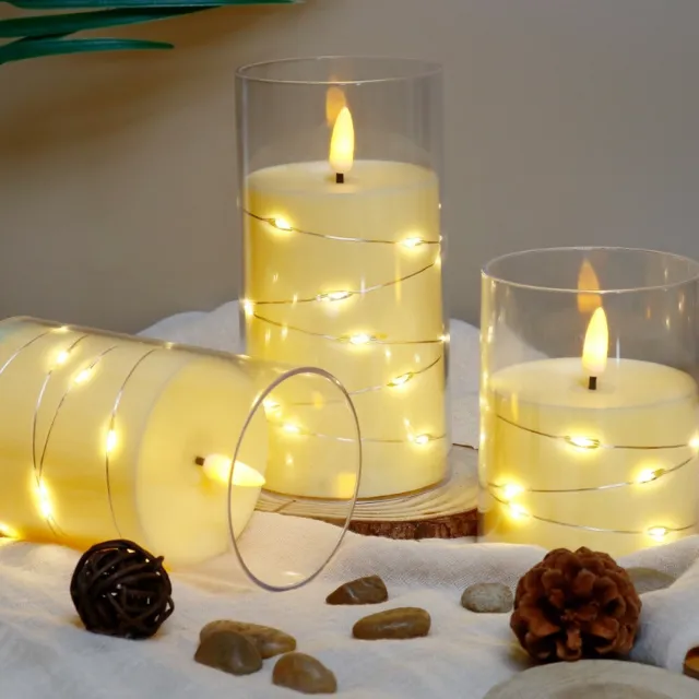 12pcs LED Taple Bougies de bougie, bougies de fenêtre à batterie sans flamme  pour des cadeaux