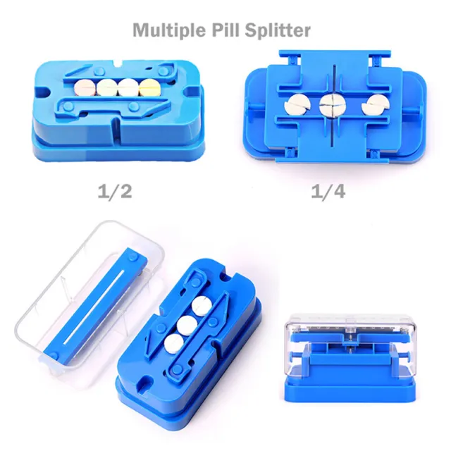Pill Splitter 1/4 1/2 Splitting Automatically Pill Alignment Pill CuttEL