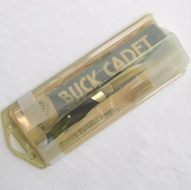 BUCK US-made mod 303 CADET 3-blade folding knife, 1990th blister pack; UNUSED