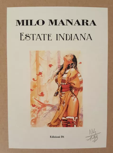 Milo Manara Portfolio ✅ Estate Indiana (24 Drucke) - 199 Exemplare