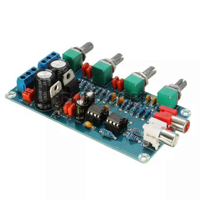 NE5532 OP-AMP HIFI Preamplifier Amplifier Volume EQ Tone Control Board
