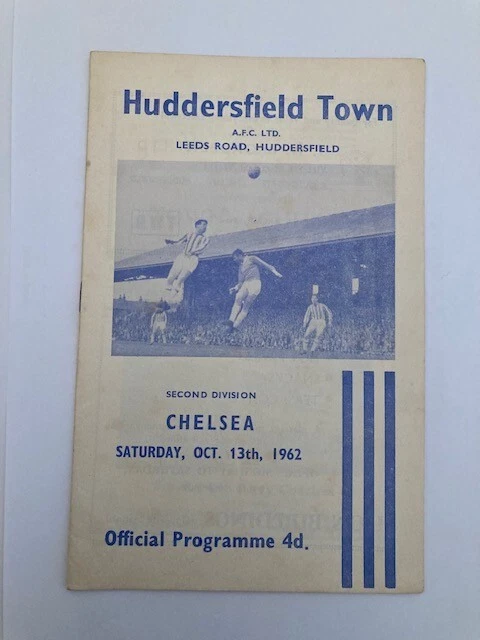Programme Chelsea Vs Huddersfield Town 1949/1950 - Football Vintage