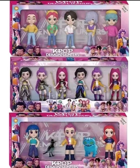 Figurines KPop Huntrix - Set De 6 Personnages En PVC Pour Collection Ou Décoration - 3