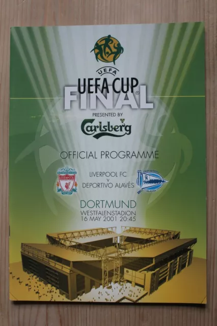 2001 Uefa Cup Final Programme *(Liverpool V Deportivo Alaves)* (16/05/2001)