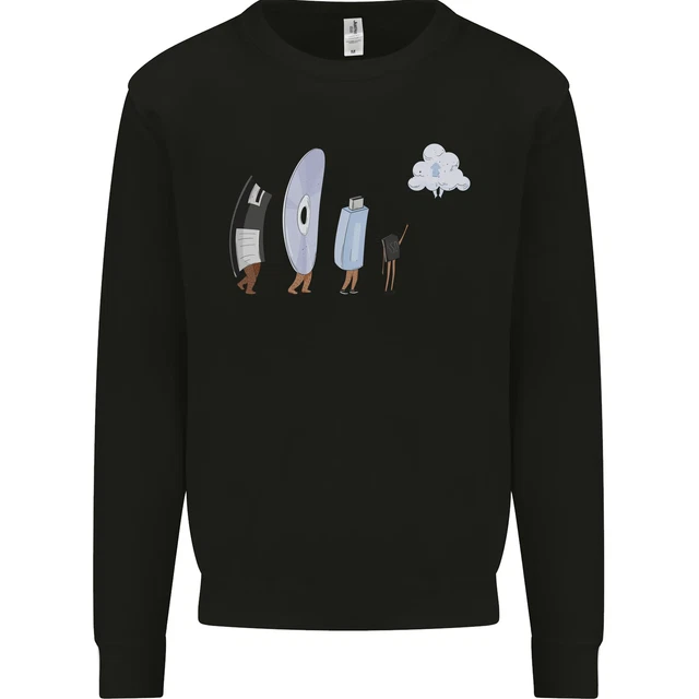 Funny Storage Evolution IT Retro PC Device Kids Sweatshirt Jumper