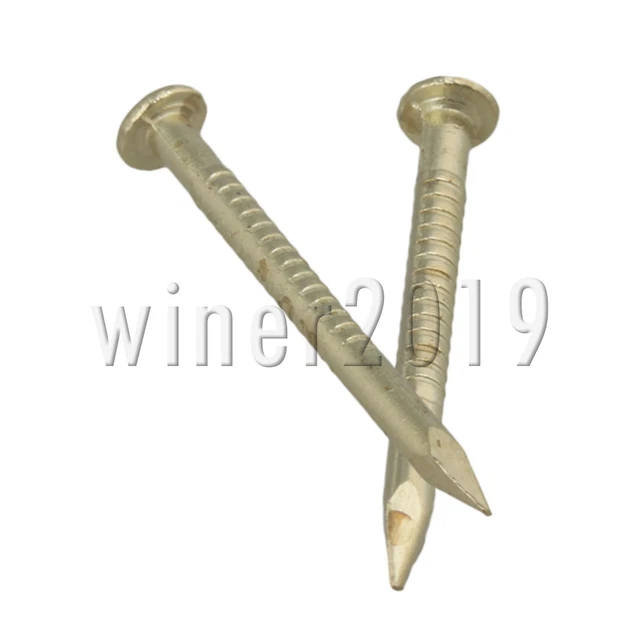 18mm Round Head Brass Vintage Copper Solid Furniture Miniature Nails Pack of 100