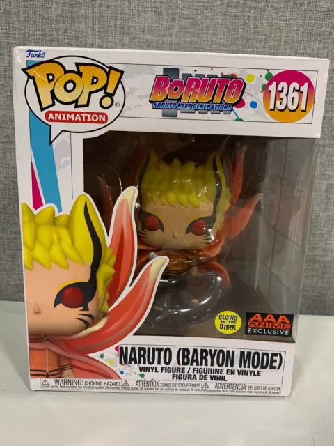 Boruto: Naruto Next Generations Naruto Baryon Mode Glow-in-the-Dark Super  6-Inch Pop! Vinyl Figure #1361 - AAA Anime Exc