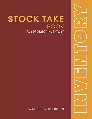 Stock Taking Book Product Inventory Log for Small Business and Self Employed