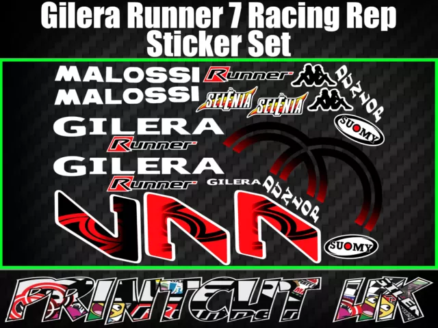 Gilera Runner 7 Stickers POGGIALI FX FXR SP VX VXR ST 50 70 125 172 180 Malossi