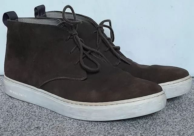 MENS PAUL SMITH Brown Suede Lace Up Ankle Boots. Size Uk 9 £28.99 ...