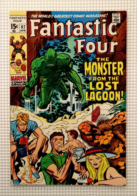 HIGH GRADE 1970 Fantastic Four 97 Marvel Comics: 70's Silver Age/15 cent cover