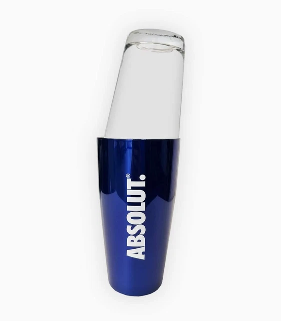 Absolut Vodka Boston Shaker - Glas - metallic blau