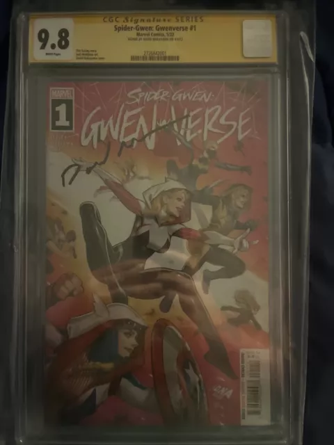 Spider-Gwen Gwenverse #1 (2022 Marvel Comics) Signed David Nakayama CGC 9.8 COA