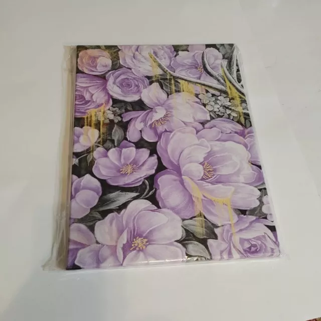 Beautiful Flowers Colourful Wall Art Hanging Framed Canvas Home Decor 16" x 12"