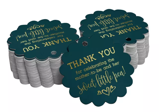 Inkdotpot Pack Of 100 Real Gold Foil Paper Tags Thank You For Celebrating-rfz