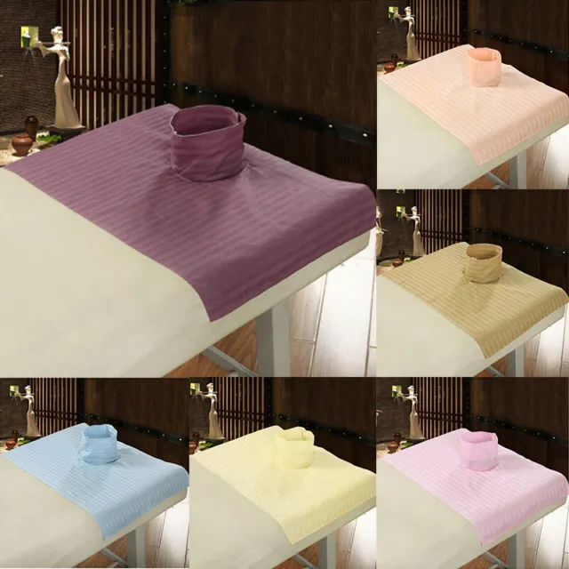 Sábana plana de cama mesa de aliento facial sofá algodón SPA cubierta de masaje con orificio salón