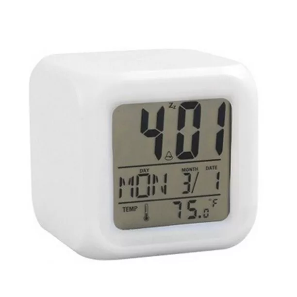 MoodiCare Clock Glowing LED Color Changing Digital Alarm Clock For Kids CK-20 N