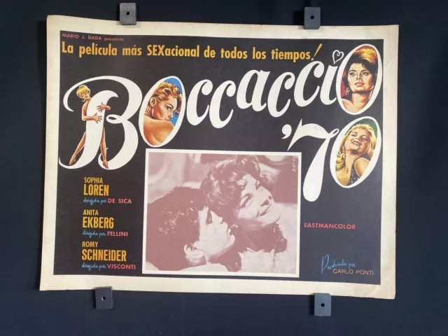 VTG 1962~ SOPHIA LOREN~ ROMY SCHNEIDER~ Boccaccio 