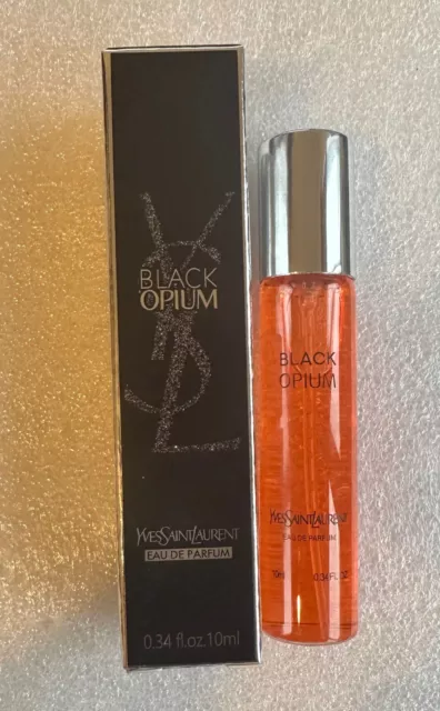 YSL Yves Saint Laurent Black Opium Eau De Parfum 10ml Spray Intense, Seductive