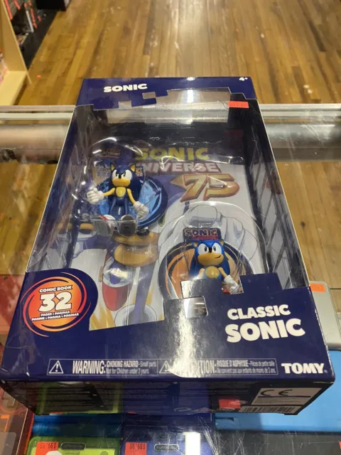 Bonecos Tomy Sonic The Hedgehog - Classic And Modern Tails With Comic Book  T22069