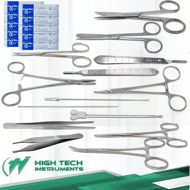 3X Surgical Scalpel Handle No. 4 Dental Surgery Stainless Steel Instruments